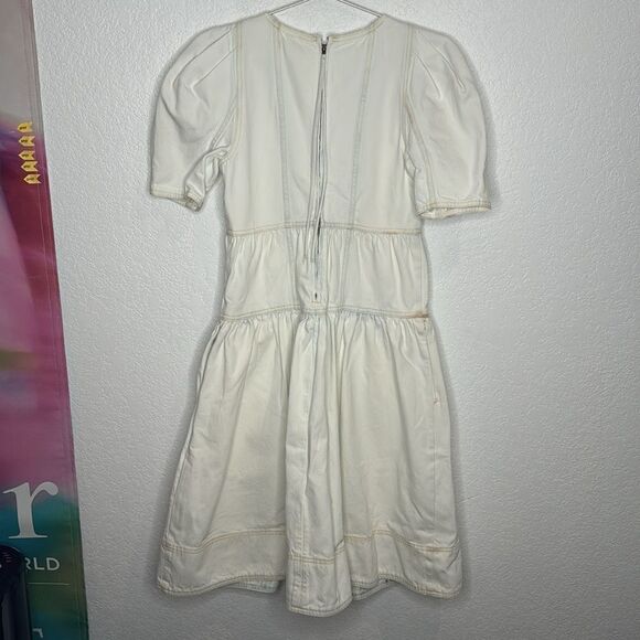 NWT Ulla Johnson Ames MIDI Cotton Dress Whitewash- Size 0 - Picture 8 of 16
